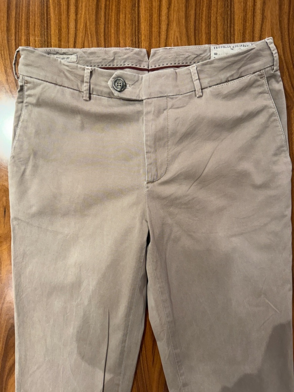 Brunello Cucinelli Taupe Chino Pants